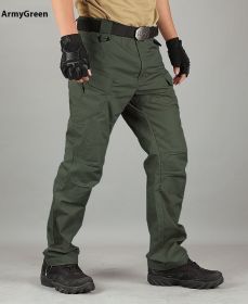 Men's Training Pants Special Service Trousers (Option: Green-XL)