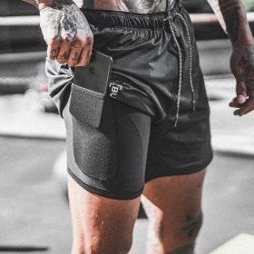 Pocket Compression Shorts (Option: Black black-2XL)