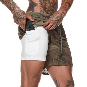 Pocket Compression Shorts (Option: Army Green-S)