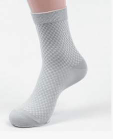 Socks men's new bamboo fiber men's socks (Option: Silver Grey)