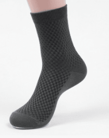 Socks men's new bamboo fiber men's socks (Option: Iron gray)