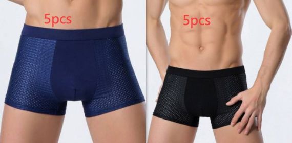 Ice silk men's underwear mesh boxer (Option: Set3-XXL)