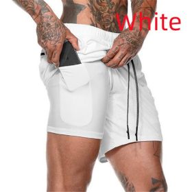 Pocket Compression Shorts (Option: White-S)