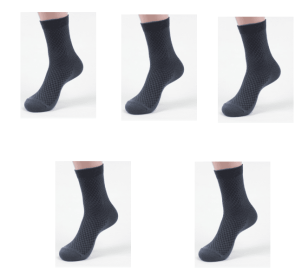 Socks men's new bamboo fiber men's socks (Option: 5Grey blue)