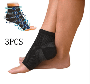 Men Women Anti Fatigue Compression Foot Sleeve Foot Ankle Compression Socks (Option: S M-02or3pcs)