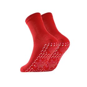 3 Pairs Heated Socks; Self Heating Socks for Men Women; Massage Anti-Freezing for Fishing Camping Hiking Skiing and Foot Warmer (Color: Red, size: EUR 35-40 US 4.5-8.5)