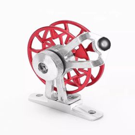 1pc Metal Spinning Casting Reel; Aluminum Alloy Lightweight Wire Cup; Speed Adjustable Fishing Reel For Ice Fishing (Color: Red)