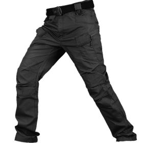 Men's Training Pants Special Service Trousers (Option: Black-S)